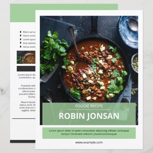 Multipurpose Food Postcard Flyer Template (Voorkant / Achterkant)