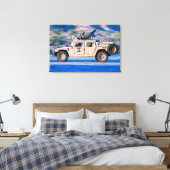 MULTIPURPOSE MET HOGE MOBILITEIT 24x36 VOERTUIG Canvas Afdruk (Insitu (Slaapkamer))