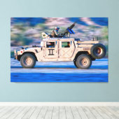 MULTIPURPOSE MET HOGE MOBILITEIT 32x48 VOERTUIG Canvas Afdruk (Insitu (Houten vloer))