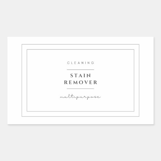 Multipurpose Stain Remover Label Stickers (Voorkant)