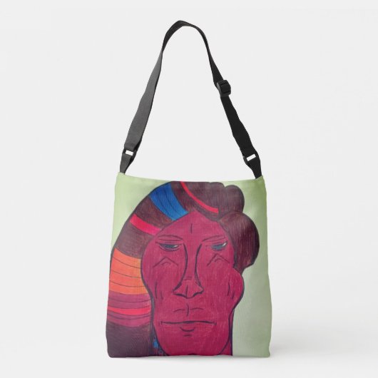 Multiracial Art Crossbody Bag Crossbody Tas (Achterkant)