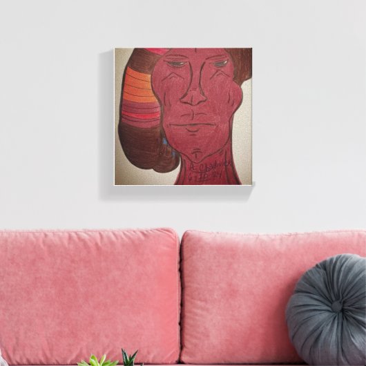 Multiracial Art Stretched Canvas Print (Insitu (Woonkamer))