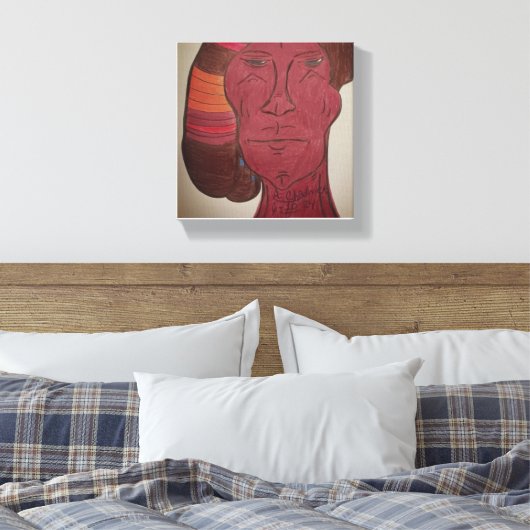 Multiracial Art Stretched Canvas Print (Insitu (Slaapkamer))