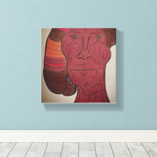 Multiracial Art Stretched Canvas Print (Insitu (Houten vloer))