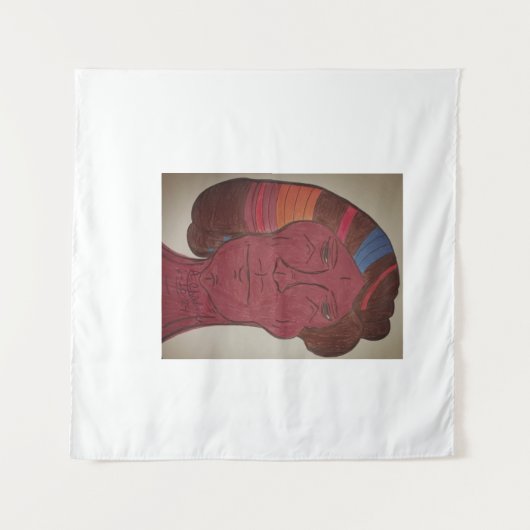 Multiracial Art Tapestry Wandkleed (Voorkant (horizontaal))