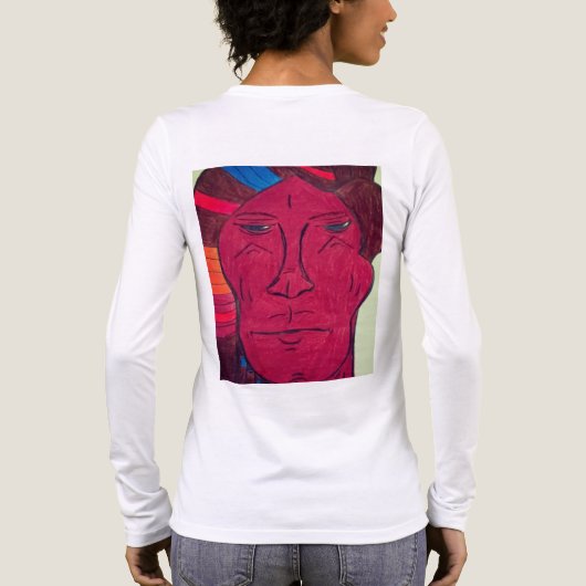 Multiracial Long Sleeved  Tri-Blend Shirt (Achterkant)