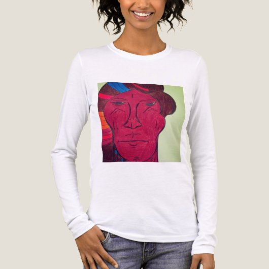 Multiracial Long Sleeved  Tri-Blend Shirt (Voorkant volledig)