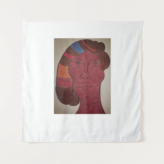 Multiraciale Kunst Tapijt Wandkleed (Voorkant)