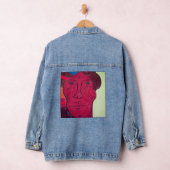 Multirasaal kunst denim jas jacket (Hangar)