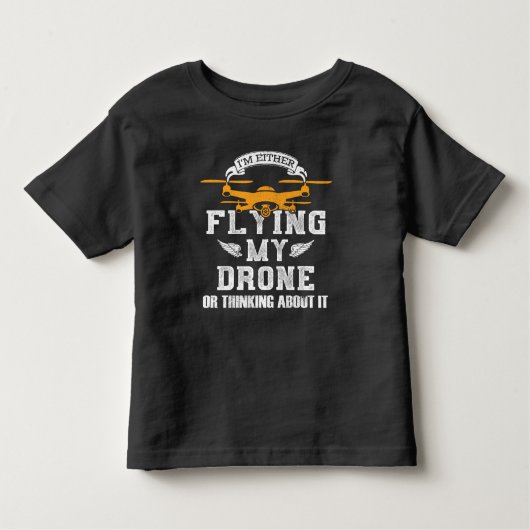 Multirotor Quadcopter, piloot met drone, vliegend  Kinder Shirts (Voorkant)