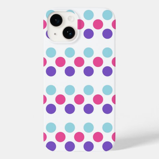 Multisexual Pride Flag Kleuren Polkadots Case-Mate iPhone Case (Achterkant)