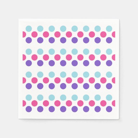 Multisexual Pride Flag Kleuren Polkadots Servet (Voorkant)