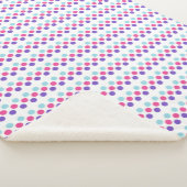 Multisexual Pride Flag Kleuren Polkadots Sherpa Deken (3/4)