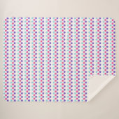 Multisexual Pride Flag Kleuren Polkadots Sherpa Deken (Voorkant (horizontaal))