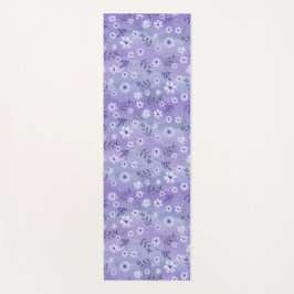 Multishades van Paarse Bloemen Yoga Mat