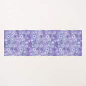 Multishades van Paarse Bloemen Yoga Mat (Voorkant (horizontaal))