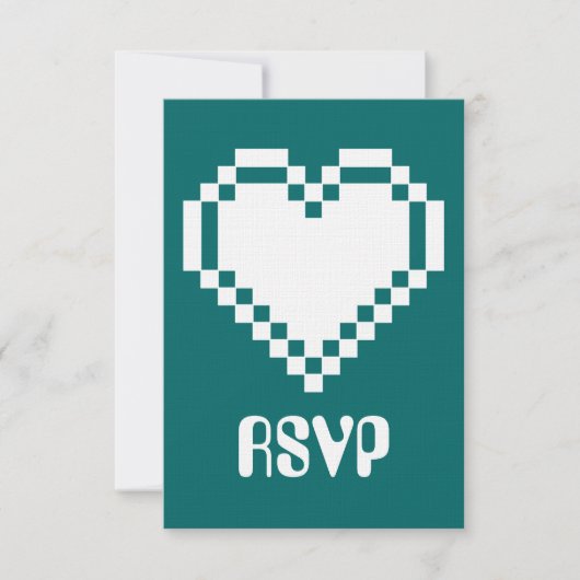 Multispeler Modus in Teal RSVP Kaart (Voorkant)