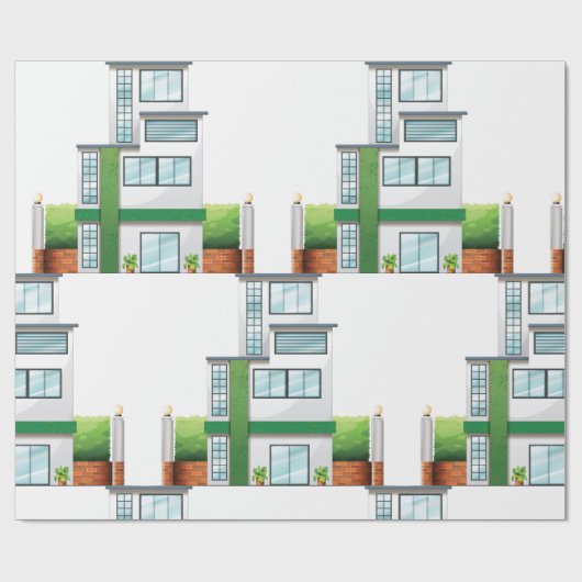 Multistorey House Cadeaupapier (Vlak)