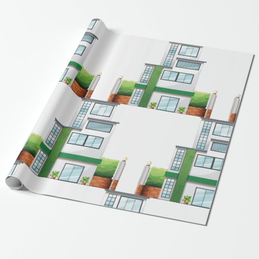 Multistorey House Cadeaupapier (Uitgerold)