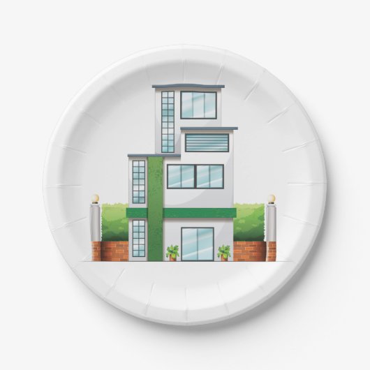 Multistorey House Papieren Bordje (Voorkant)