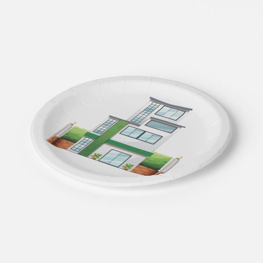 Multistorey House Papieren Bordje (Gekanteld)