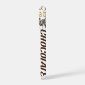 Multitalige chocolade typografie woord collage  iPhone hoesje (Linkerkant)