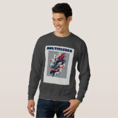 Multitasker - Abstract Retro Fluid Art T-shirt (Voorkant volledig)
