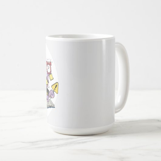 Multitasker – Funny Chaotic Octopus Dark Humor  Koffiemok (Voorkant rechts)