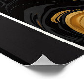 Multitasker Goud Vloeibare Marmer - Luxe Abstract Poster (Hoek)
