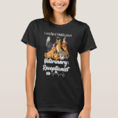 Multitasker Vet Receptionist Pun Veterinary Dog Ca T-shirt (Voorkant)