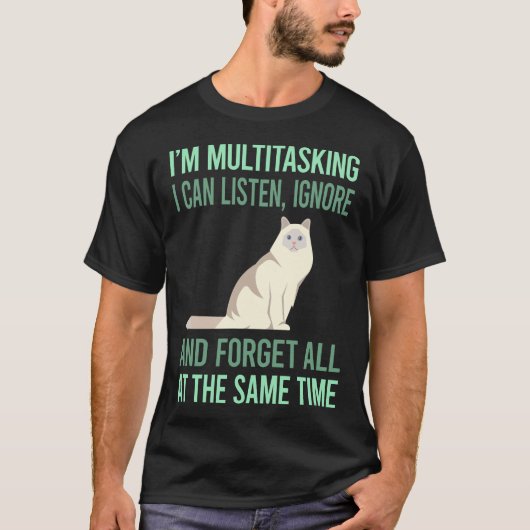 Multitasking Birman Kat 01 T-shirt (Voorkant)