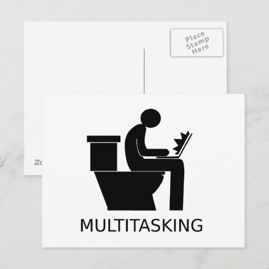 Multitasking Briefkaart (Voorkant / Achterkant)