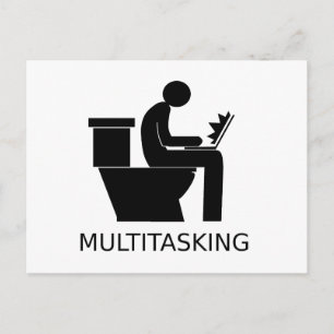 Multitasking Briefkaart