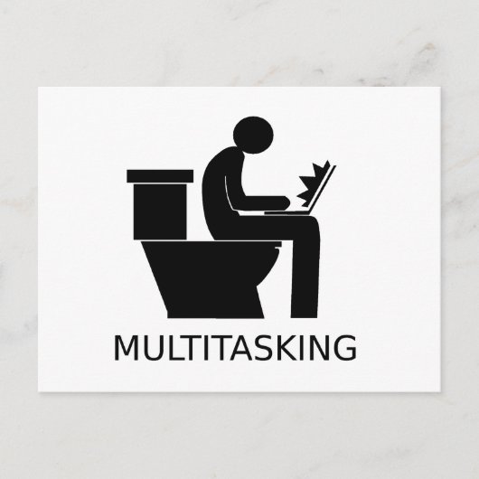 Multitasking Briefkaart (Voorkant)