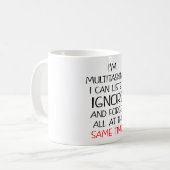 Multitasking kan negeren koffiemok (Voorkant links)