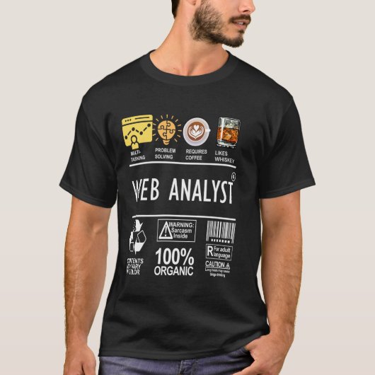 Multitasking Koffie-Gestookte Probleemoplossende W T-shirt (Voorkant)