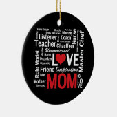 Multitasking mam - Moederdag of mam's verjaardag Keramisch Ornament (Rechts)