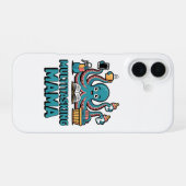 Multitasking Mama Grappige Octopus iPhone 16 Hoesj Hoesje (Achterkant horizontaal)