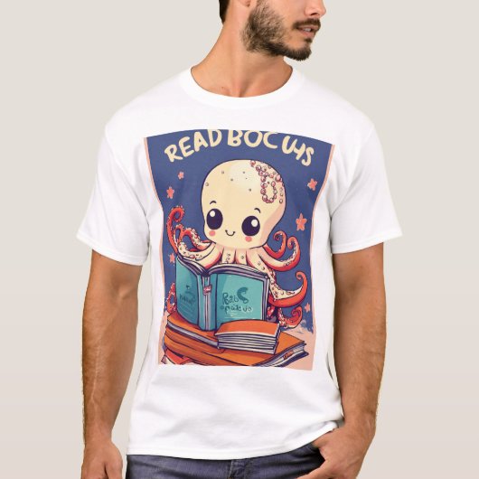 Multitasking Octopus: een grillige, geanimeerde st T-shirt (Voorkant)