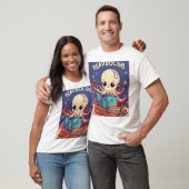Multitasking Octopus: een grillige, geanimeerde st T-shirt (Unisex)