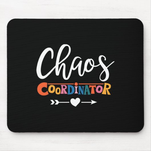 Multitasking Pro voor Chaos Coördinator Leraar Muismat (Voorkant)