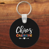 Multitasking Pro voor Chaos Coördinator Leraar Sleutelhanger (Voorkant)