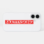 Multitasking Stamp iPhone 16 Hoesje (Achterkant horizontaal)