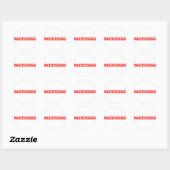 Multitasking Stamp Ronde Sticker (Vel)