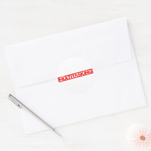 Multitasking Stamp Ronde Sticker (Envelop)