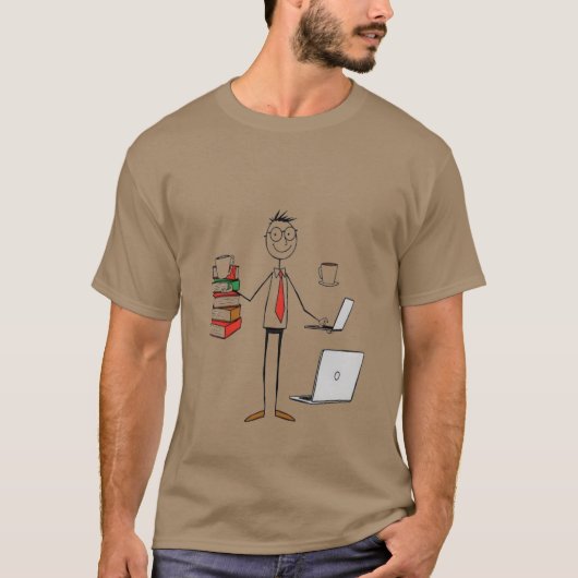 Multitasking Teacher Life Shirt – Boeken, Koffie & (Voorkant)