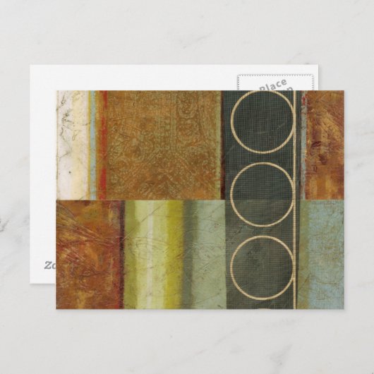 Multitextured Abstract schilderen door Visual Stud Briefkaart (Voorkant / Achterkant)