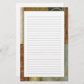 Multitextured Abstract schilderen door Visual Stud Briefpapier (Voorkant / Achterkant)