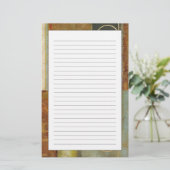 Multitextured Abstract schilderen door Visual Stud Briefpapier (Staand voorkant)