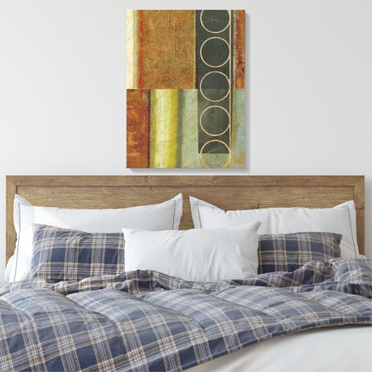 Multitextured Abstract schilderen door Visual Stud Canvas Afdruk (Insitu (Slaapkamer))